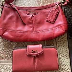 Coach purse with wallet